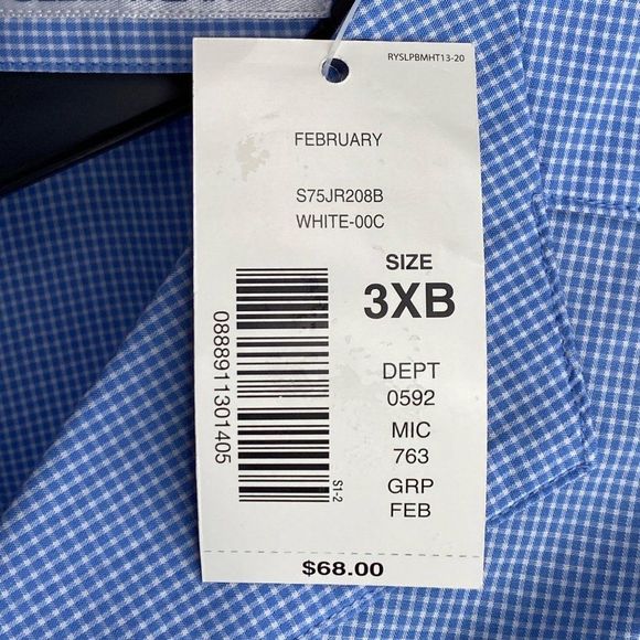 Roundtree & Yorke Blue and White Formal Blazer - Picture 7 of 7